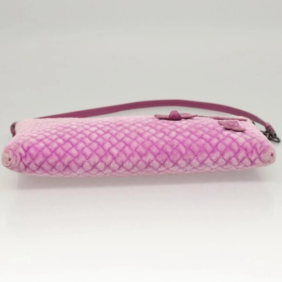 BOTTEGA VENETA Shoulder Bag Velor Purple Auth 120966 - Picture 6 of 16
